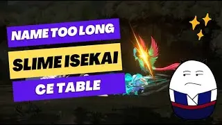 That Time I Got Reincarnated as a Slime ISEKAI Chronicles - Cheat Enine Table +8 Trainers