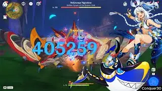 Mualani C0:C3 Gameplay Natlan 5.0 Genshin impact