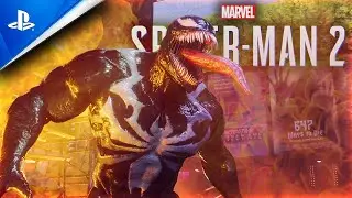 Spider-Man 2 PS5 - Cinematic Venom VS Hunters & Kraven (4K)