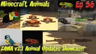 ZAWA v2.1 Animals Mod Update Showcase Animal Variants and Eggs Minecraft Animals 60FPS Ep56