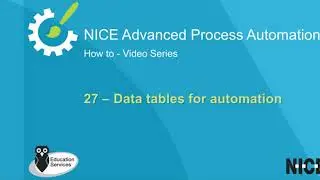 Data Tables for automation