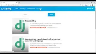 Presentación proyecto blog creado con Django