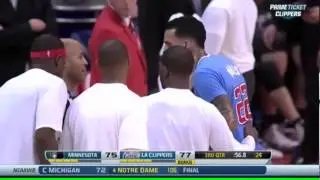 Matt Barnes Fights With Kevin Love - Ejected