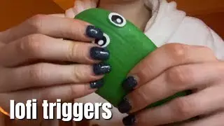 Lofi asmr | varied triggers, gripping &grasping (no talking) hand sounds/ scratching