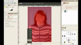 Выделение при помощи быстрой маски в GIMP