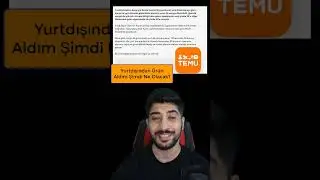 Yurtdışından Ürün Aldım Şimdi Ne Olacak? #temu #short
