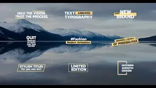 Bold Titles | After Effects | After Effects template - Envato elements