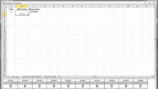 convert ascii to binary