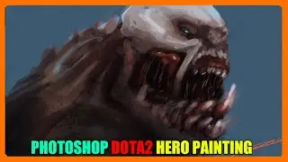【绘画】DOTA2英雄系列之小狗绘画练习 | DOTA2 Hero Photoshop Painting | Flyfish