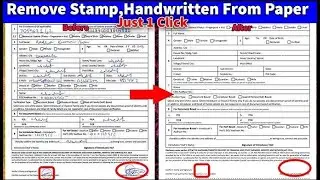 How to Remove a Signature From a Photo without any software