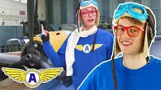 Captain Ace Zoomy Meets The Messerschmitt Airplane + Lots Of Songs For Kids - Learning Colors Videos
