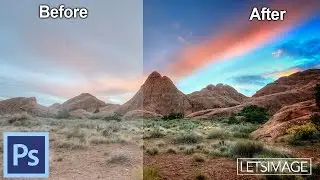 How to Post Process Landscape Images in Photoshop - The Arches Entrance | Photoshop Tutorial