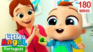 Vegetais São Saudáveis Joãozinho! | 3 HORAS DE LITTLE ANGEL BRASIL | Músicas Infantis em Português