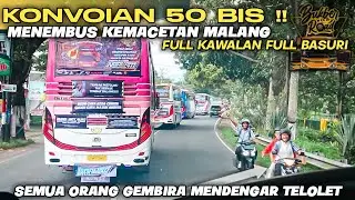 SUPER SERUU !! Konvoian 50 Bis MOSAK MASEKK MEMBELAH KEMACETAN MALANG - BATU