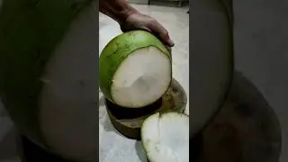 slice young coconut