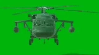 Helicopter HD video. Helicopter green screen video. Copyright free video. green background video.