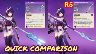 R5 The Catch vs. R5 Wavebreaker’s Fin on Raiden Shogun | Genshin Impact
