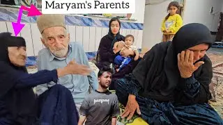 Maryam's tears upon seeing her sick father 😢: A memorable day with Maryam's parents