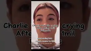 Charlie damelio crying after losing 1mil followers  #meme #funny #fortnite #viral #like #subscribe