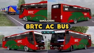 BRTC Ac Bus- Bangladeshi Bus Mod 1.31 To 1.37 (Install + Link)😮Euro Truck Simulator 2