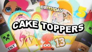 How to create 3D cake toppers and start your #papercraft business