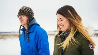 Fred Child visits Molly Yeh on the farm
