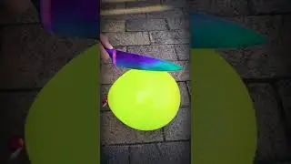 Oddly Satisfying with balloon in waterfell