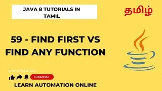 Java8 | 59 | Find First vs Find Any | Tamil