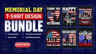 Memorial T Shirt Design Bundles for merch by Amozon.