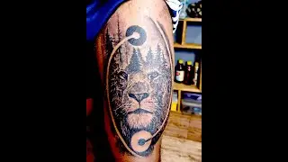Tattoo Time laps Lion Tattoo
