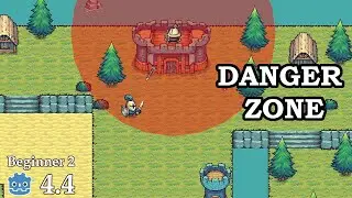 How to shoot only in an Area - Learn Godot 4 2D - no talking