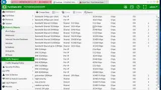 FortiGate 60D Bandwith Management, Traffic Shaper and Traffic Shaping Policy by XPS