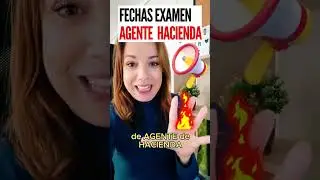 CUANDO es el EXAMEN Agente Hacienda 2024