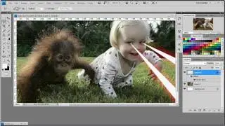 Babies with Laser Eyes Photoshop Tutorial