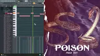 MIDI KIT (DRUM MIDI KIT) (+150) 2023 - POISON | Pyrex Whippa, 808 Mafia Inspired Drum MIDIs