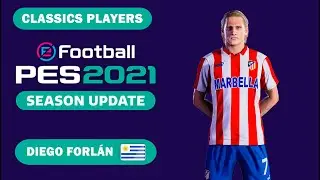 D. FORLÁN face+stats (Classics Players) How to create in PES 2021