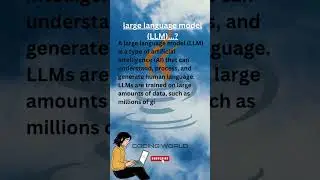 What is large language model | LLM #ai #llmm #machinelearning