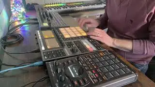 Beat from scratch on the Maschine +, SH-4d and SP404mk2
