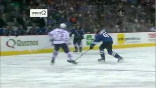 Andy Sutton just misses check on Gabriel Landeskog [HD]