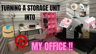 TURNING A STORAGE UNIT INTO MY OFFICE 🩷📦 |  SMALL BUSINESS HAUL & VLOG  |  EVA IS ESSENTIAL