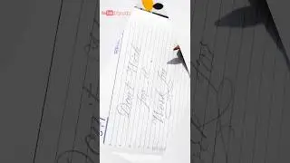 Awesome satisfying handwriting writing with natraj pencil | cursive handwriting with pencil