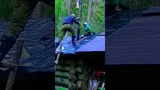 Наждачка лучше рубероида на крышу избушки