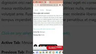 Create responsive tabs using bootstrap 