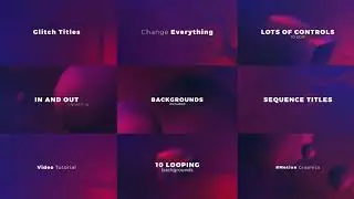 premiere pro title effects : Glitch Titles Sequence Mogrt