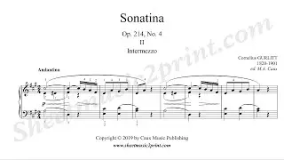 Gurlitt : Sonatina Op. 214, No. 4 (2/3 : Andantino)