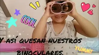 cómo hace unos Binoculares con tubos de papel higiénico  y foamy- manualidades.