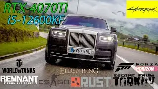 RTX 4070TI + i5-12600kf : Test in 8 Games