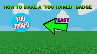 How to get a Badge for joining in Roblox Studio! |Bcraft|