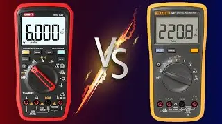 UNIT UT17B MAX  против  FLUKE 12E+