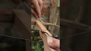 mini crossbow super powerful #bamboo #diy #bamboohandcraft